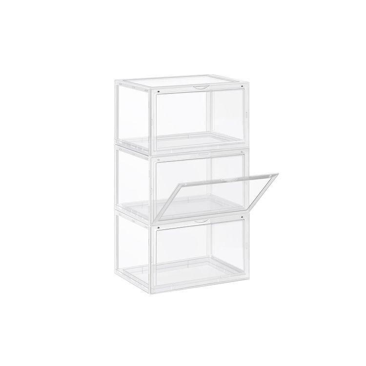 Clear Door Shoe Boxes 14" FredCo