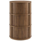 Clement Round Pedestal Stand Storage Table With Sliding Tambour Doors by Modway EEI-7344 FredCo