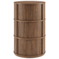 Clement Round Pedestal Stand Storage Table With Sliding Tambour Doors by Modway EEI-7344 FredCo