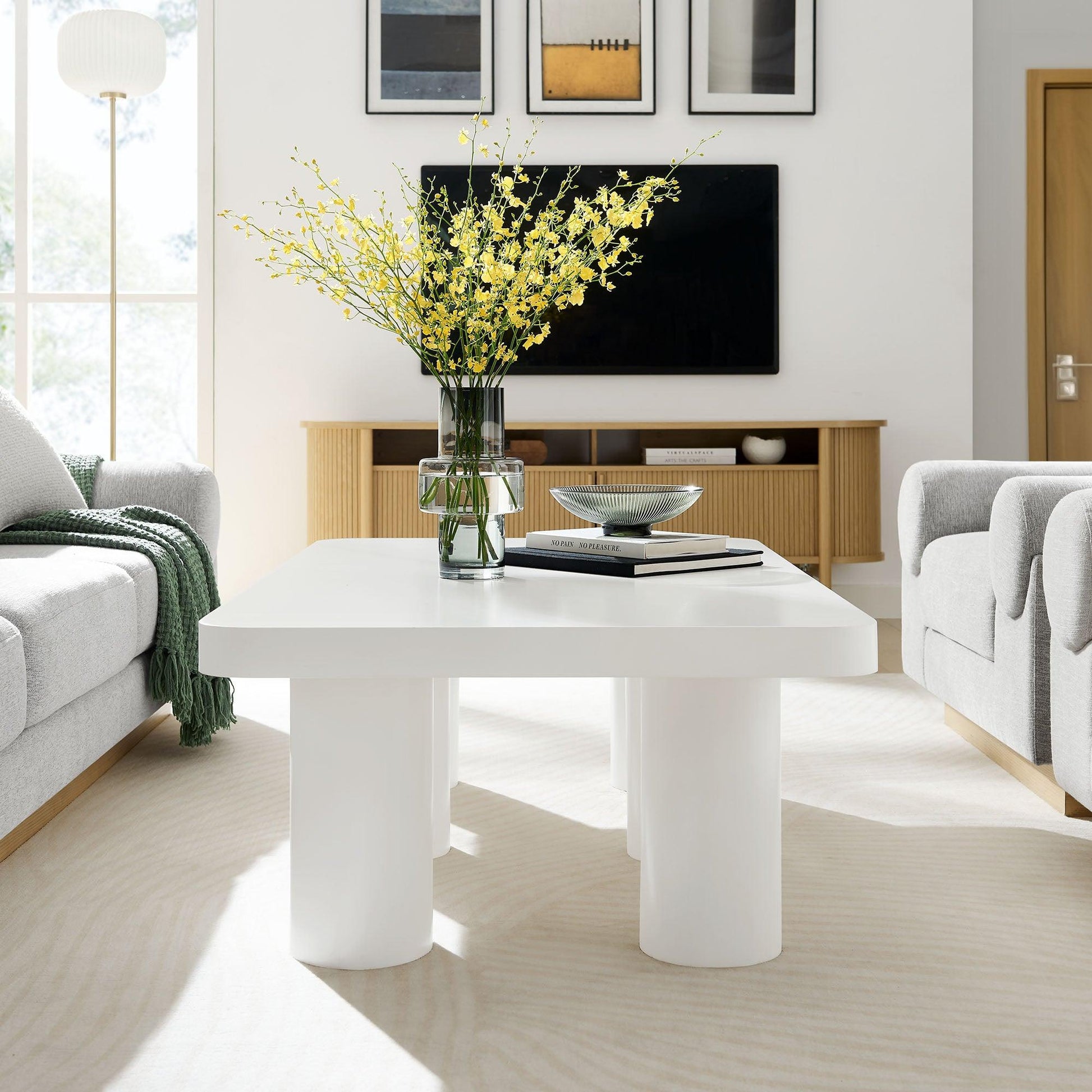 Cleo 54” Rectangular Coffee Table by Modway FredCo