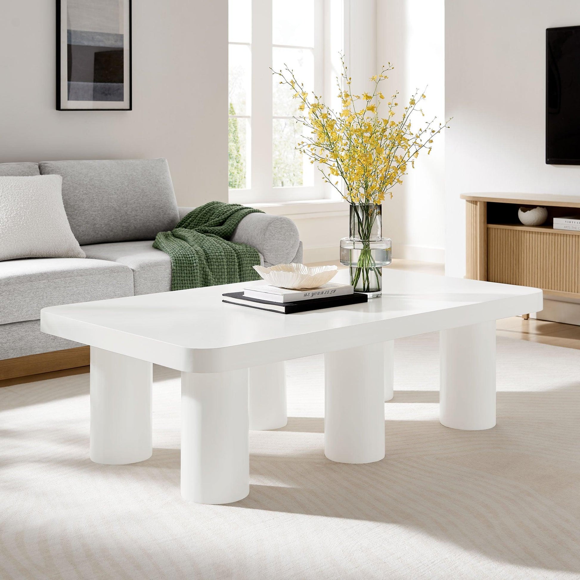 Cleo 54” Rectangular Coffee Table by Modway FredCo
