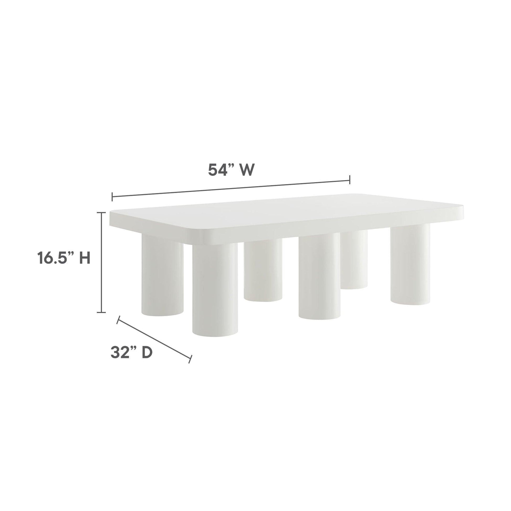 Cleo 54” Rectangular Coffee Table by Modway FredCo
