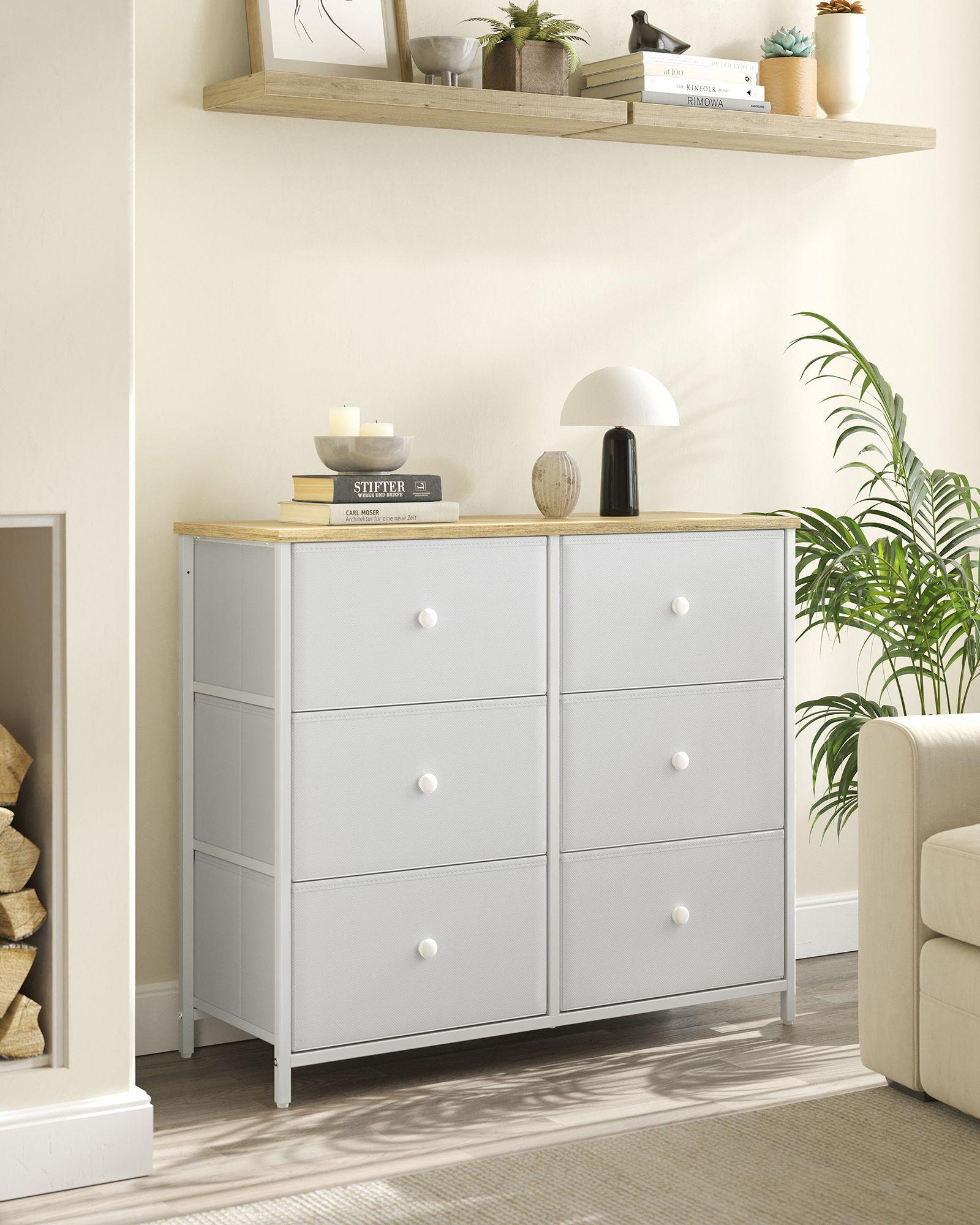 Closet Fabric Dresser with Metal Frame FredCo