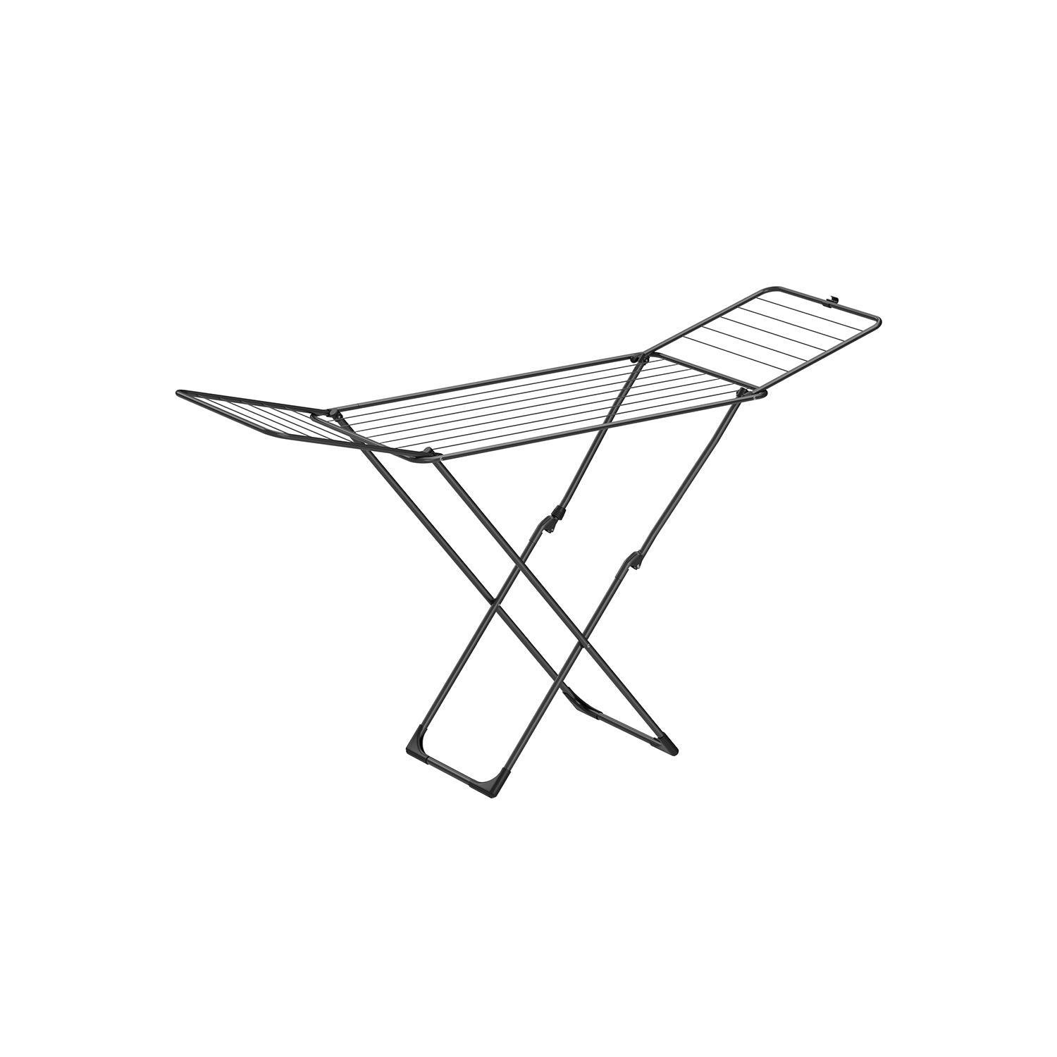 Clothes Drying Rack with Gullwings Black FredCo