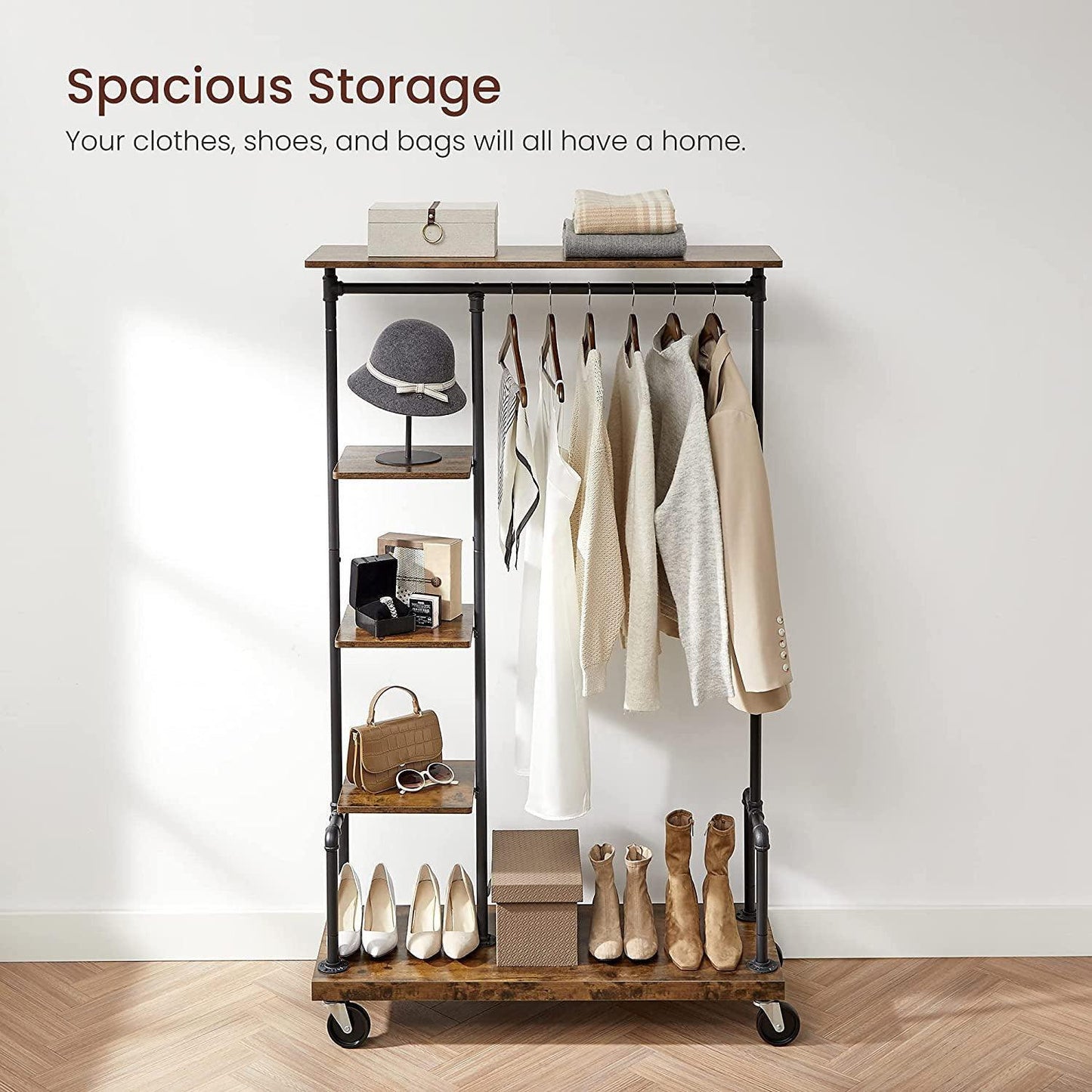 Clothes Rack on Wheels FredCo
