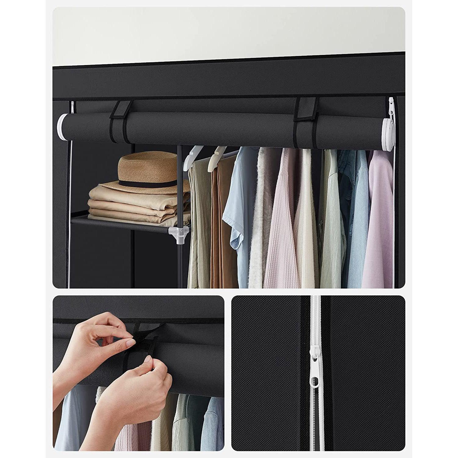 Clothes Storage Organizer with Hanging Rail FredCo
