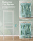 Clothing Rack with Adjustable Shelves and Hanging Rails Cloud White FredCo