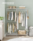 Clothing Rack with Adjustable Shelves and Hanging Rails Cloud White FredCo