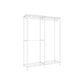 Clothing Rack with Adjustable Shelves and Hanging Rails Cloud White FredCo