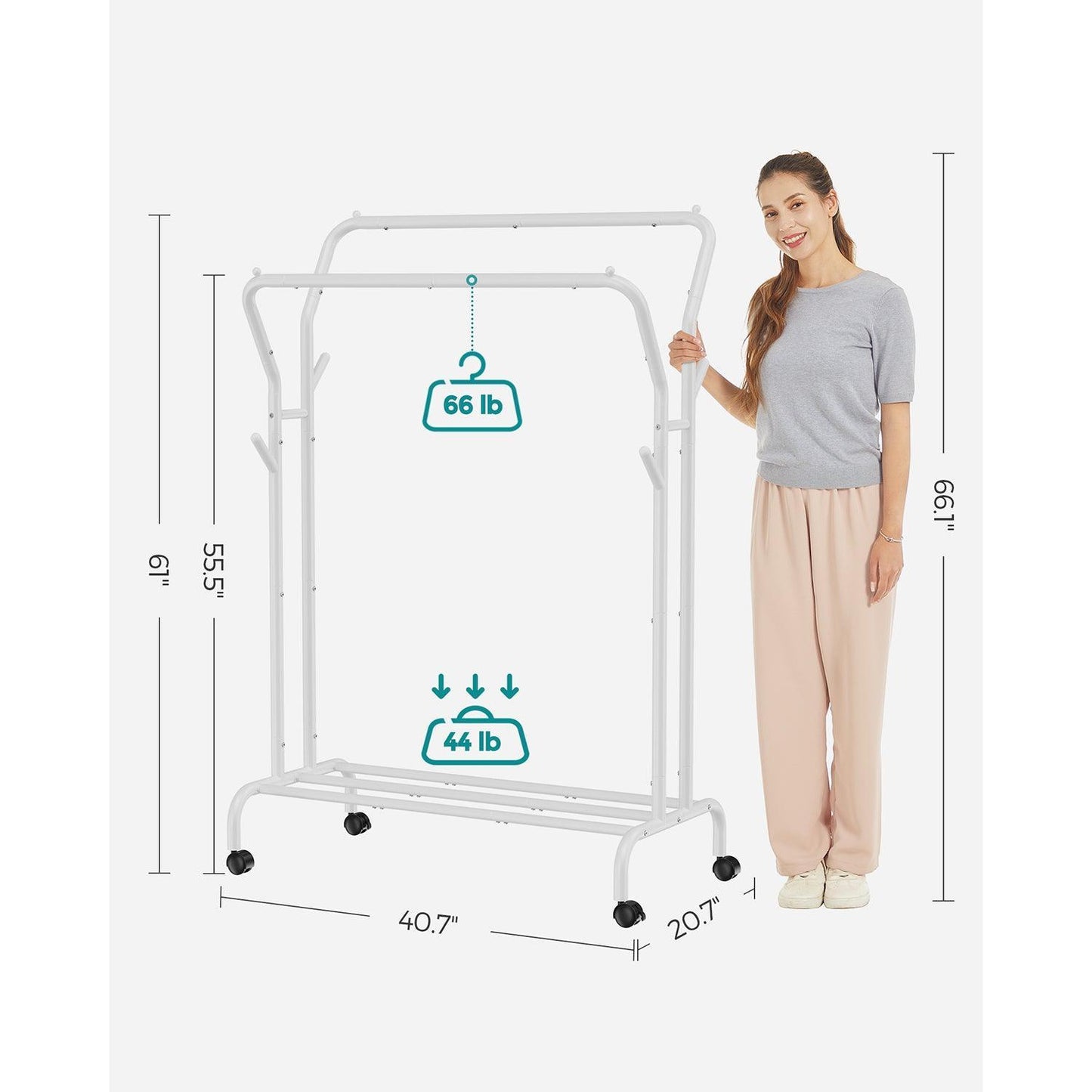 Clothing Rack with Metal Frame FredCo