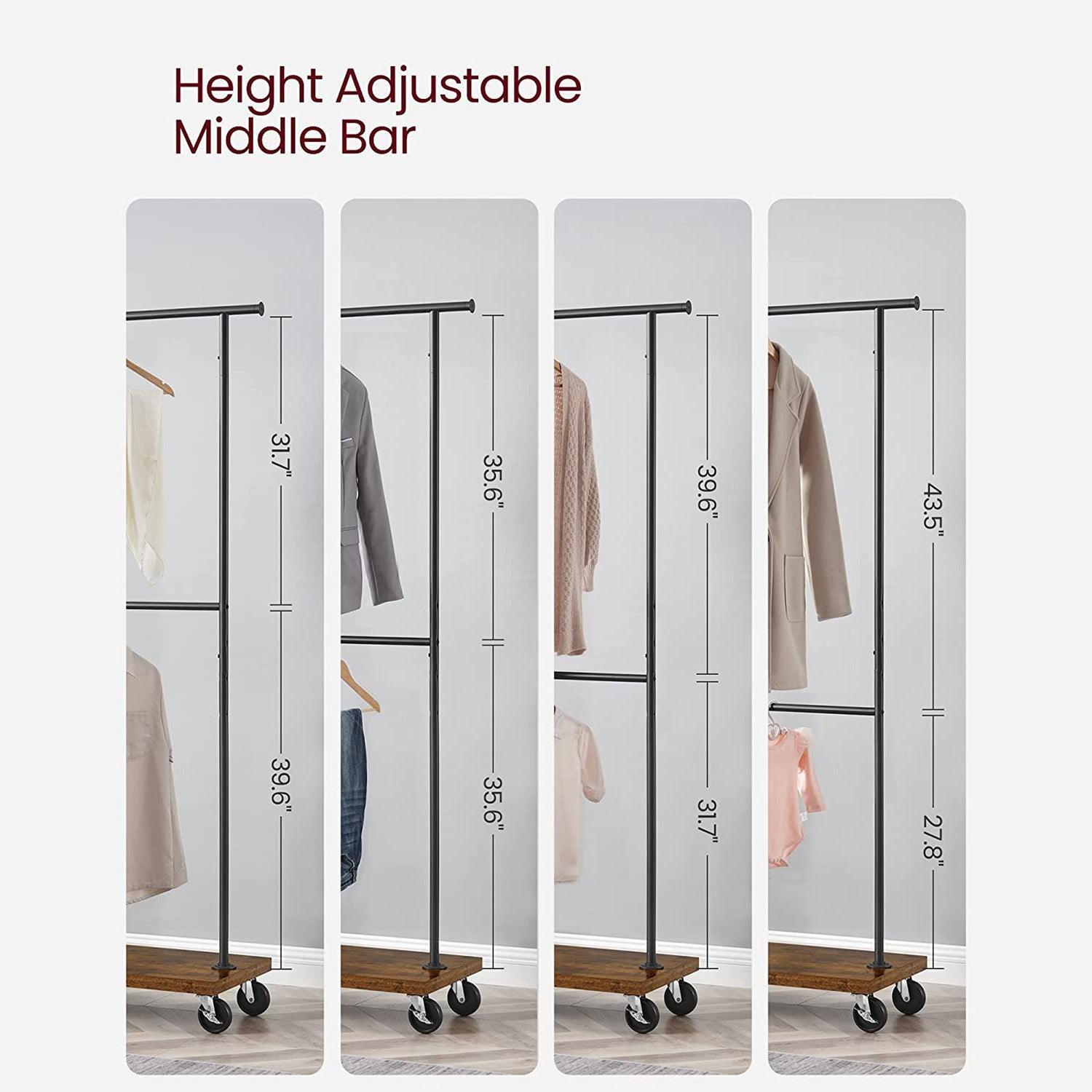 Clothing Rack with Wheels FredCo