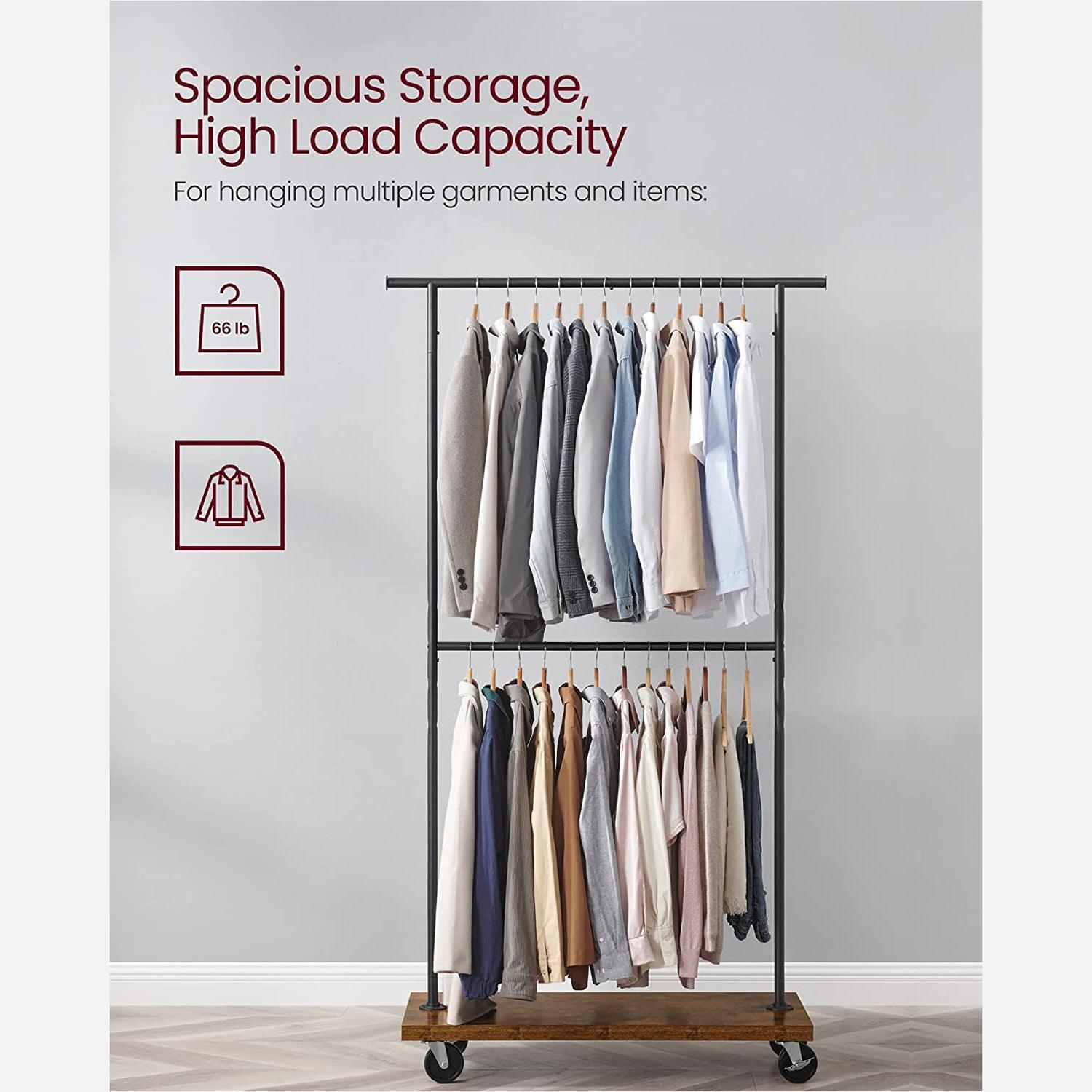 Clothing Rack with Wheels FredCo
