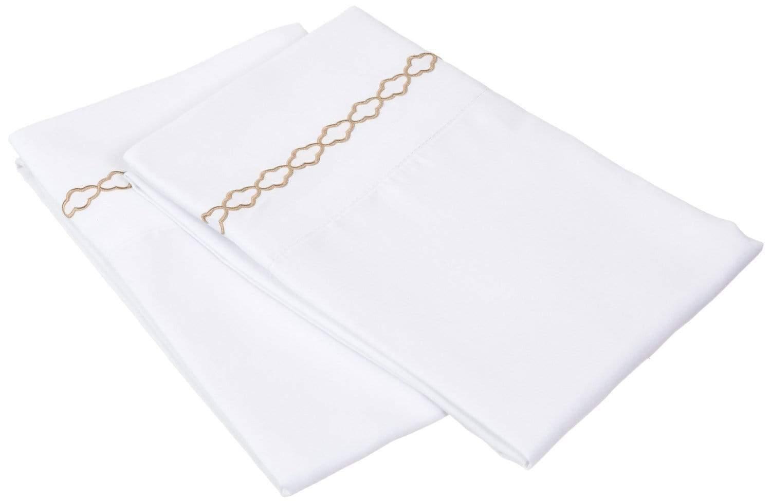Clouds Embroidery Microfiber Pillowcases FredCo