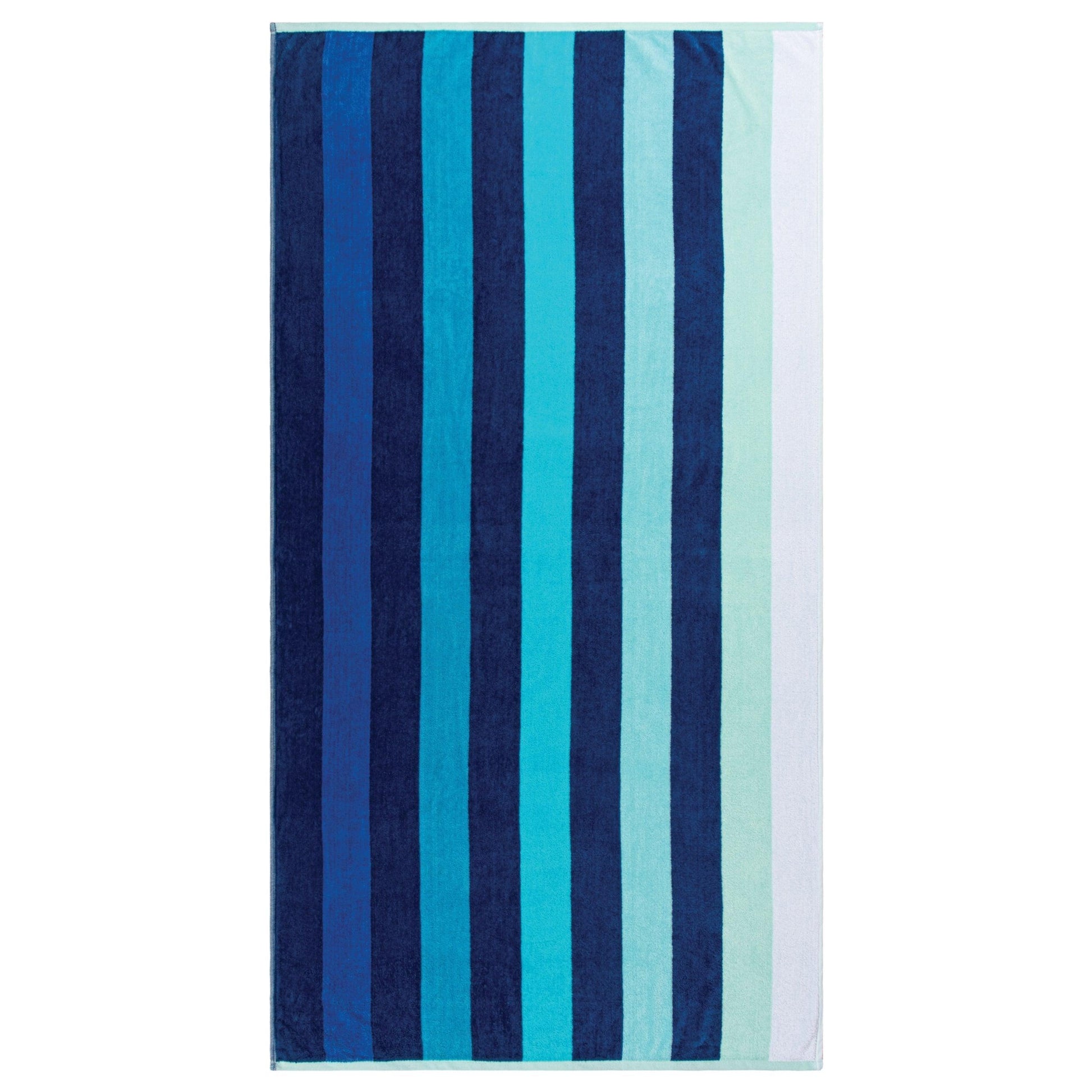 Coastal Blues Egyptian Cotton Oversized Beach Towel Set, 2-Pieces FredCo