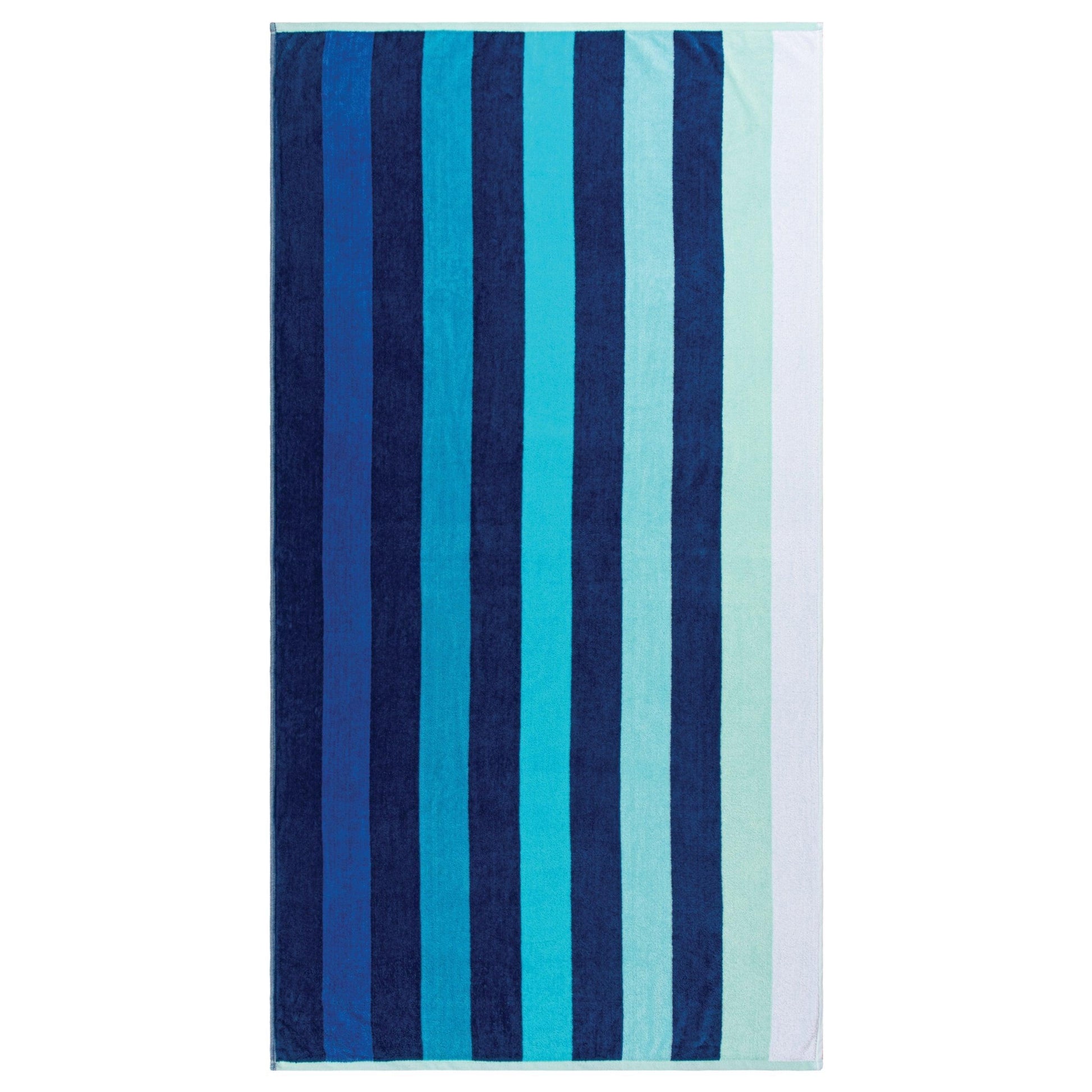Coastal Blues Egyptian Cotton Oversized Beach Towel Set, 2-Pieces FredCo