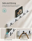 Coat Rack and 3-Tier Bamboo Shoe Bench Set Cloud White FredCo