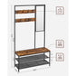 Coat Rack Shoe Bench with Mirror FredCo