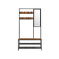 Coat Rack Shoe Bench with Mirror FredCo