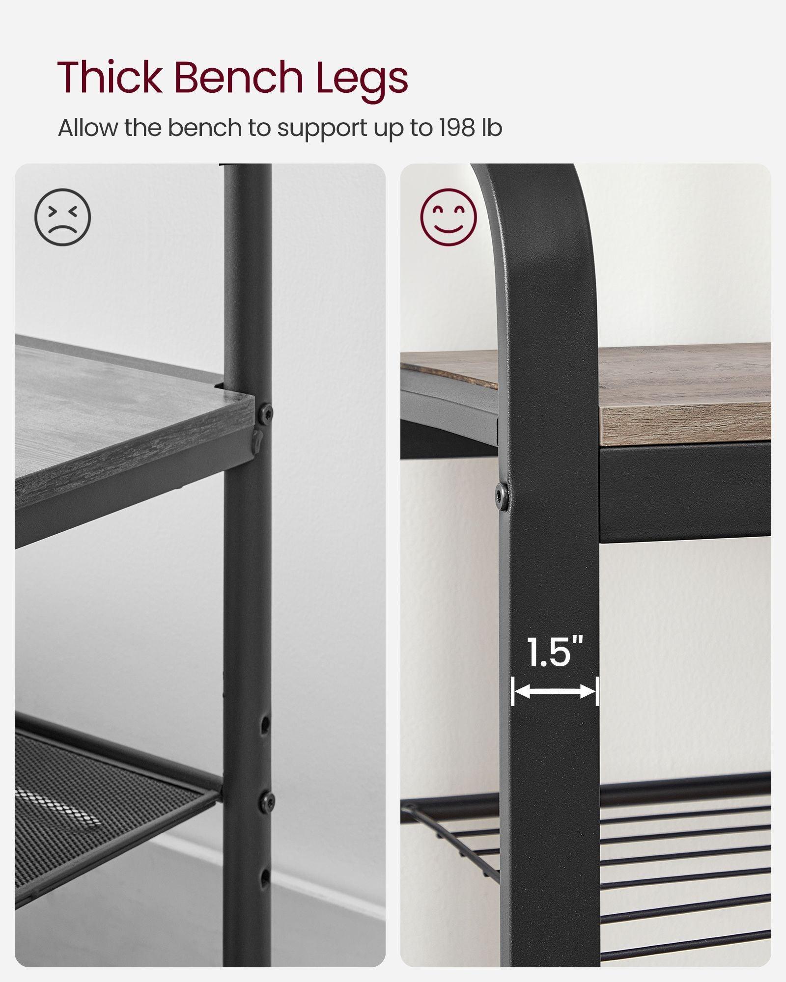 Coat Rack with Shoe Bench FredCo