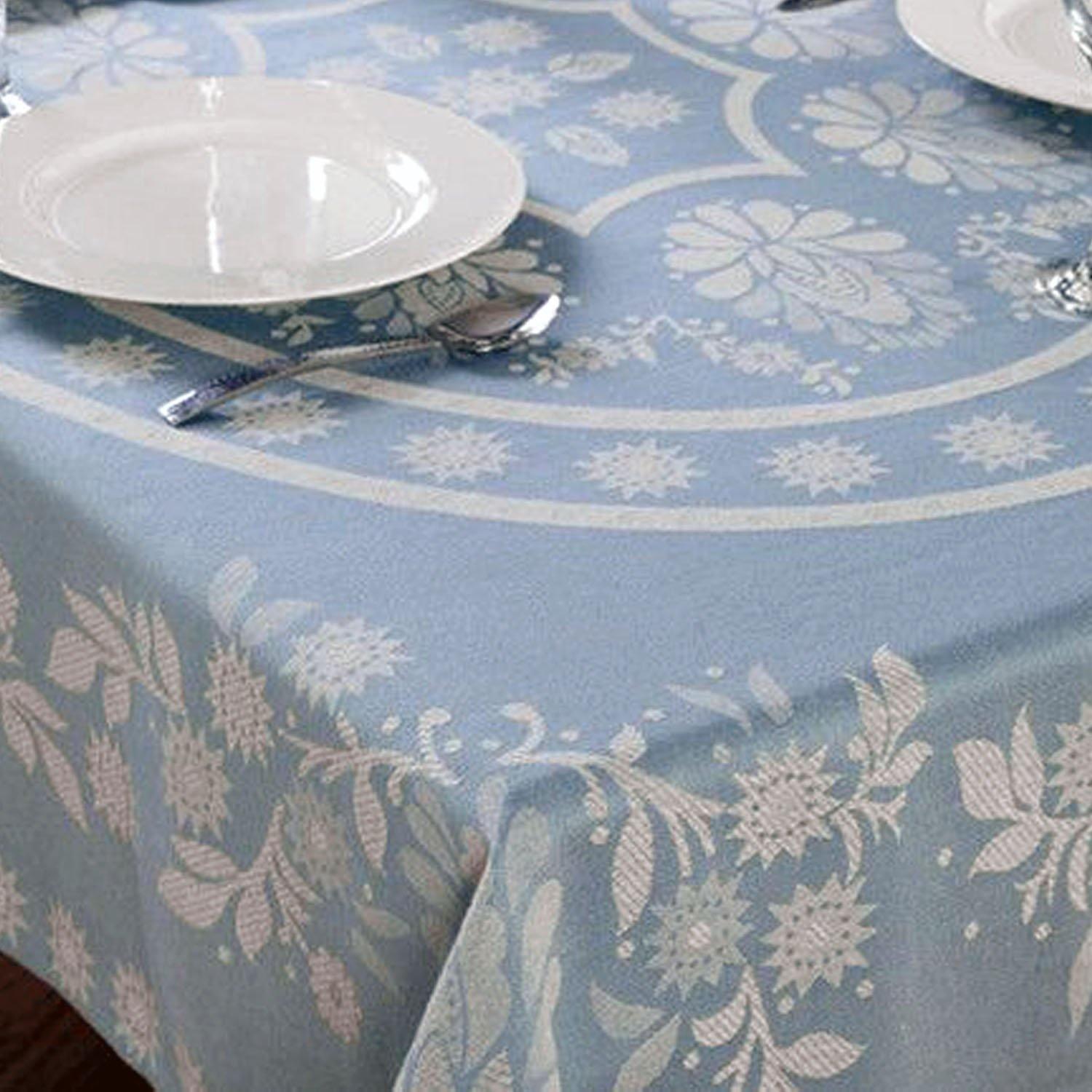 Cody Direct Floral 100% Soft Cotton Abigail Table Cover, Round/Oblong FredCo