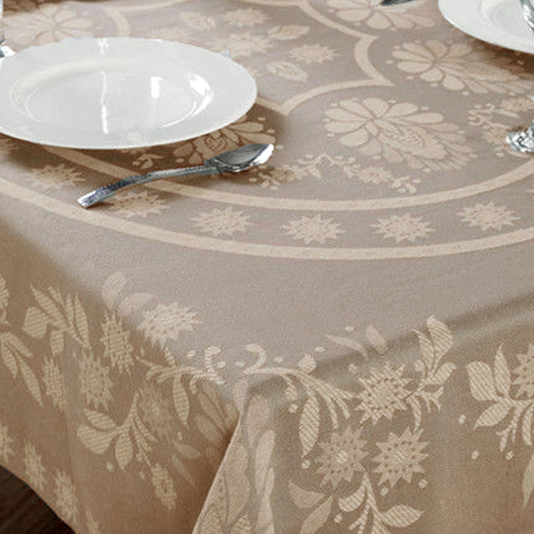 Cody Direct Floral 100% Soft Cotton Abigail Table Cover, Round/Oblong FredCo