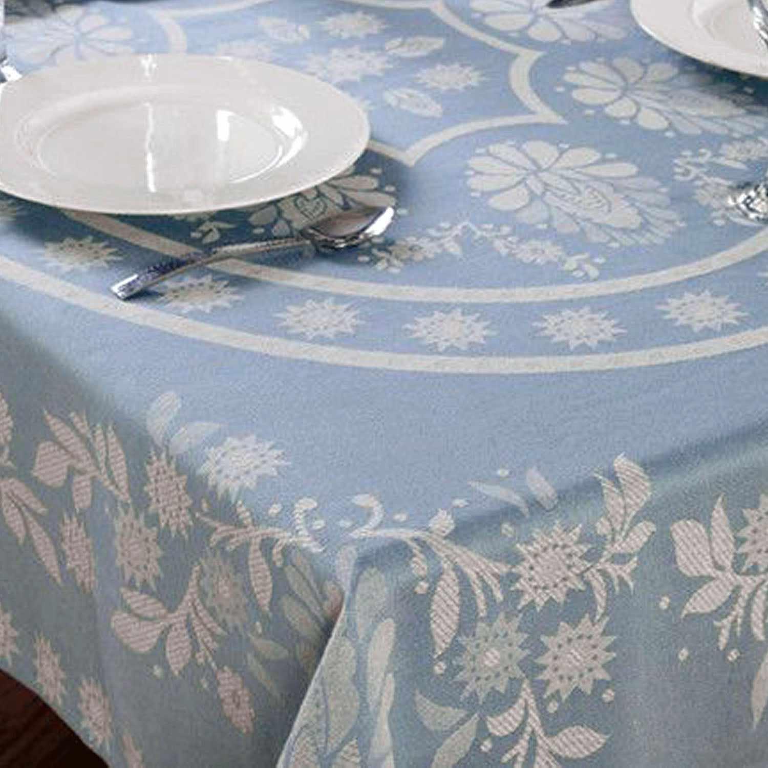 Cody Direct Floral 100% Soft Cotton Abigail Table Cover, Round/Oblong FredCo