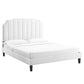 Colette Full Performance Velvet Platform Bed, MOD-6890 FredCo