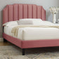 Colette Full Performance Velvet Platform Bed, MOD-6890 FredCo