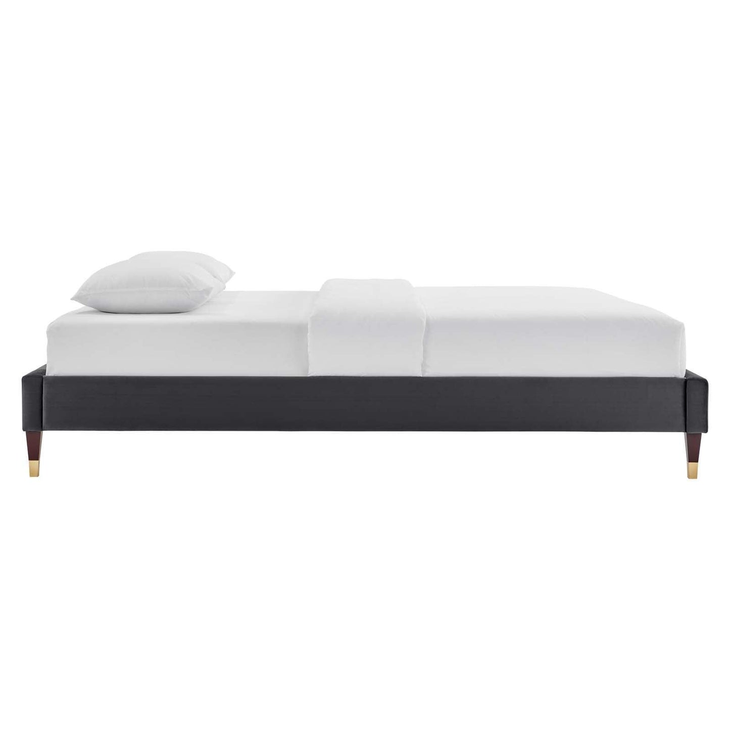 Colette King Performance Velvet Platform Bed, MOD-7074 FredCo