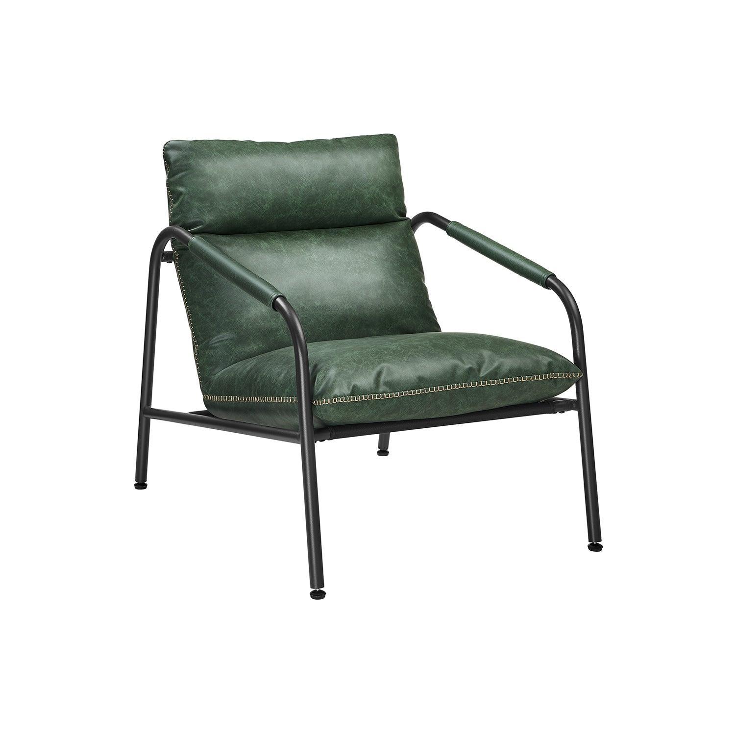 Collection - Accent Chair with Sleek Frame, Forest Green FredCo