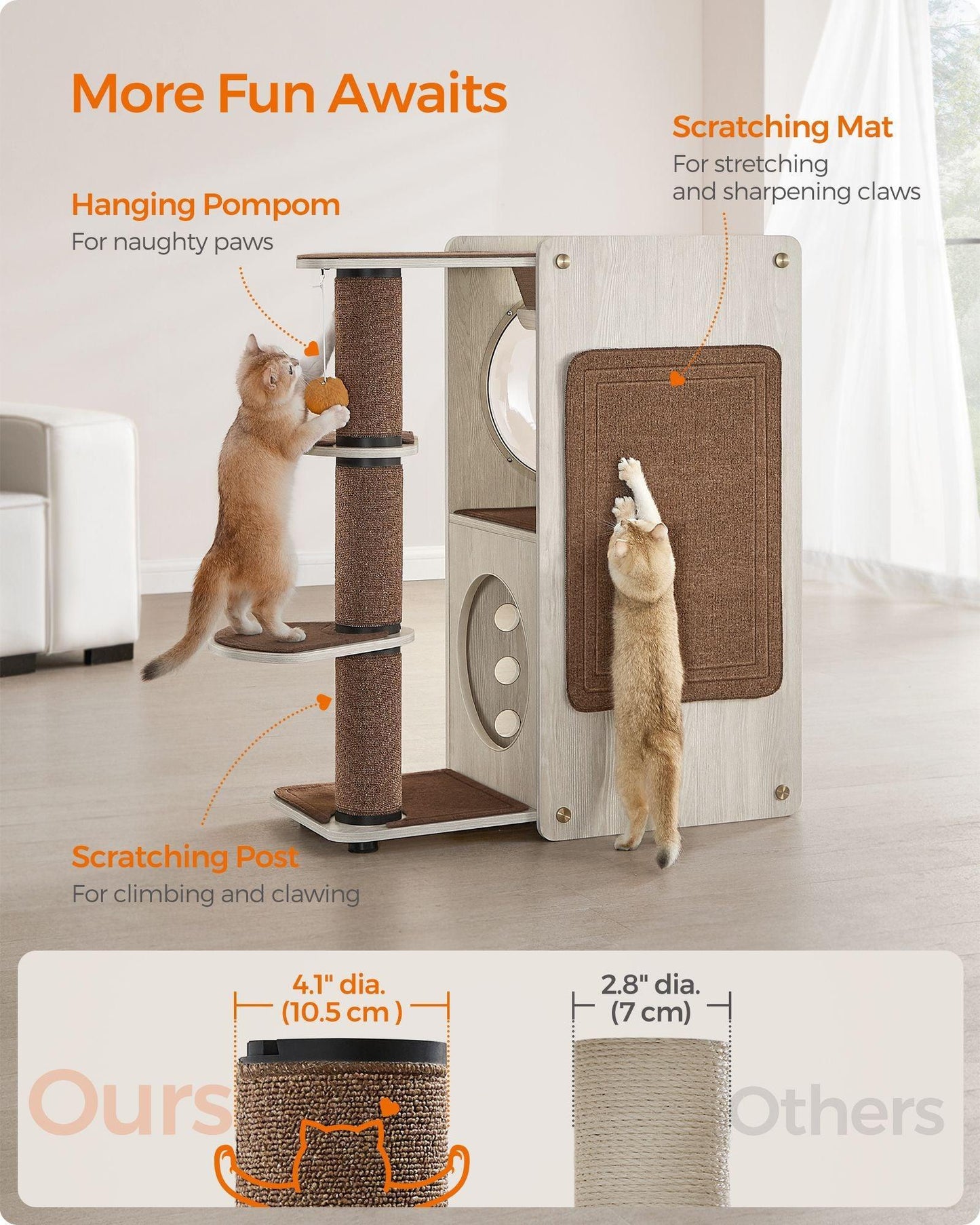 Collection - No.005 Cat Tree with Scratching Post FredCo