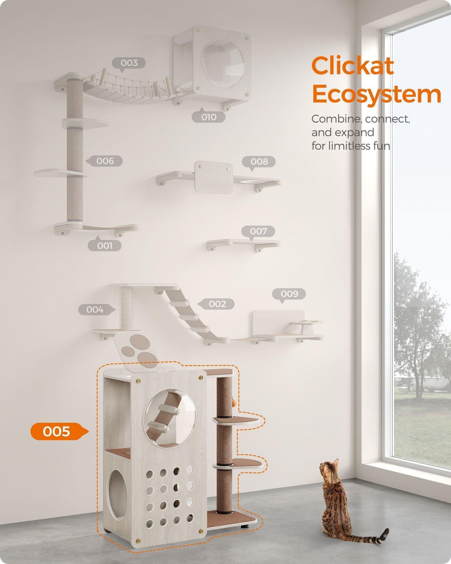 Collection - No.005 Cat Tree with Scratching Post FredCo