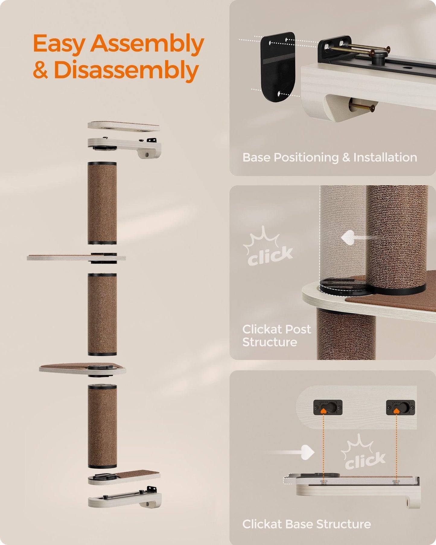 Collection - No.006 Cat Scratching Post for Wall FredCo