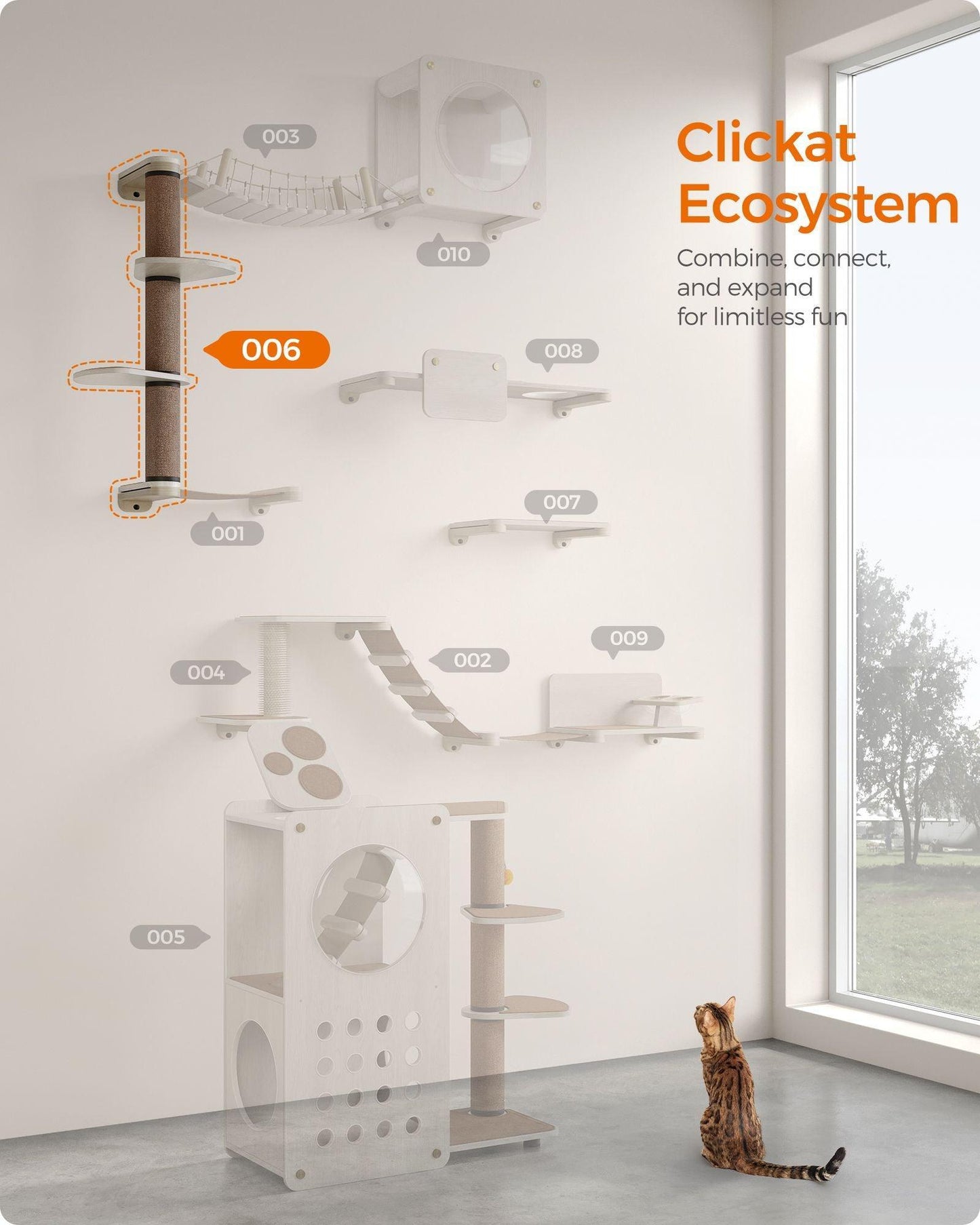 Collection - No.006 Cat Scratching Post for Wall FredCo