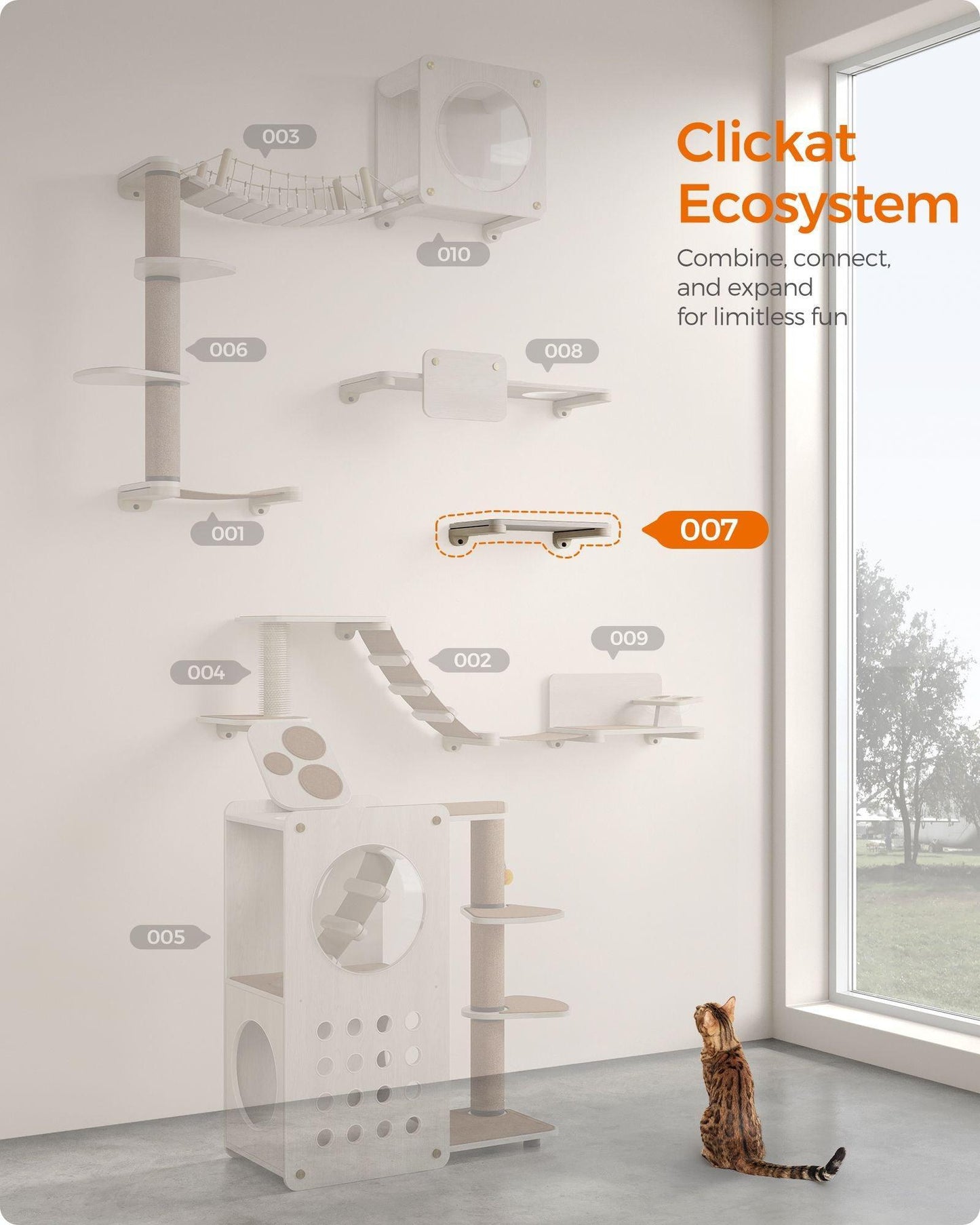 Collection - No.007 Cat Shelf for Wall FredCo