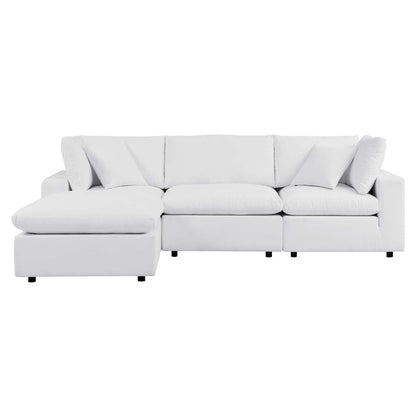 Commix 4-Piece Sunbrella Outdoor Patio Sectional Sofa, EEI-5581 FredCo