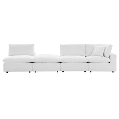 Commix 4-Piece Sunbrella Outdoor Patio Sectional Sofa, EEI-5582 FredCo