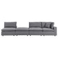 Commix 4-Piece Sunbrella Outdoor Patio Sectional Sofa, EEI-5582 FredCo
