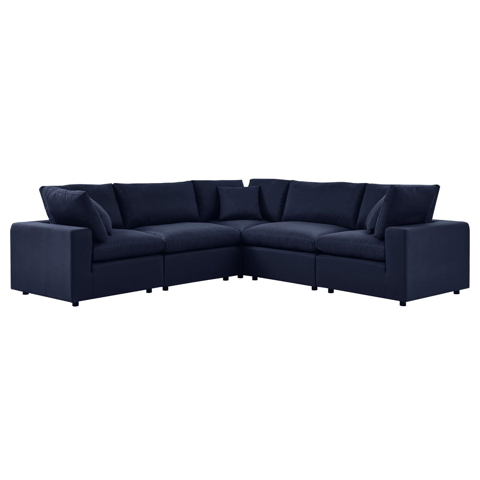 Commix 5-Piece Outdoor Patio Sectional Sofa, EEI-5589 FredCo