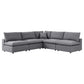 Commix 5-Piece Sunbrella Outdoor Patio Sectional Sofa, EEI-5588 FredCo