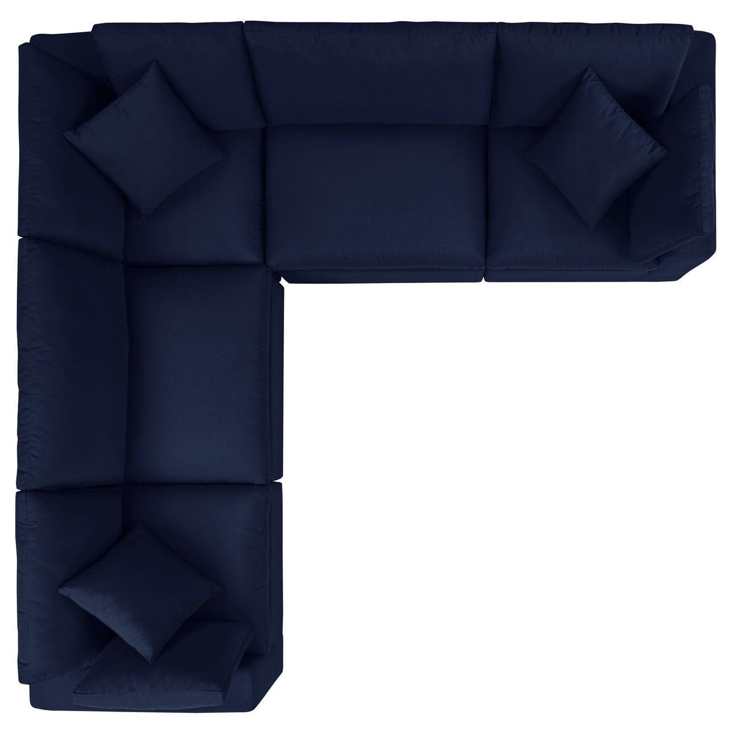 Commix 5-Piece Sunbrella Outdoor Patio Sectional Sofa, EEI-5590 FredCo
