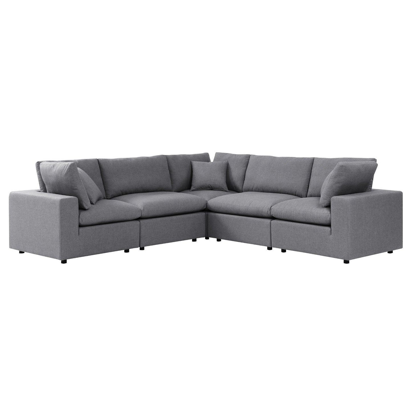 Commix 5-Piece Sunbrella Outdoor Patio Sectional Sofa, EEI-5590 FredCo