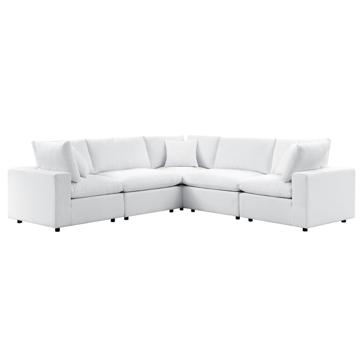 Commix 5-Piece Sunbrella Outdoor Patio Sectional Sofa, EEI-5590 FredCo