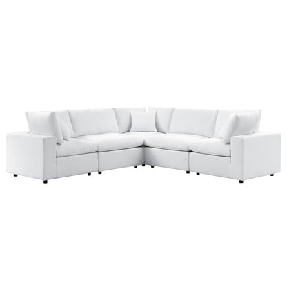 Commix 5-Piece Sunbrella Outdoor Patio Sectional Sofa, EEI-5590 FredCo