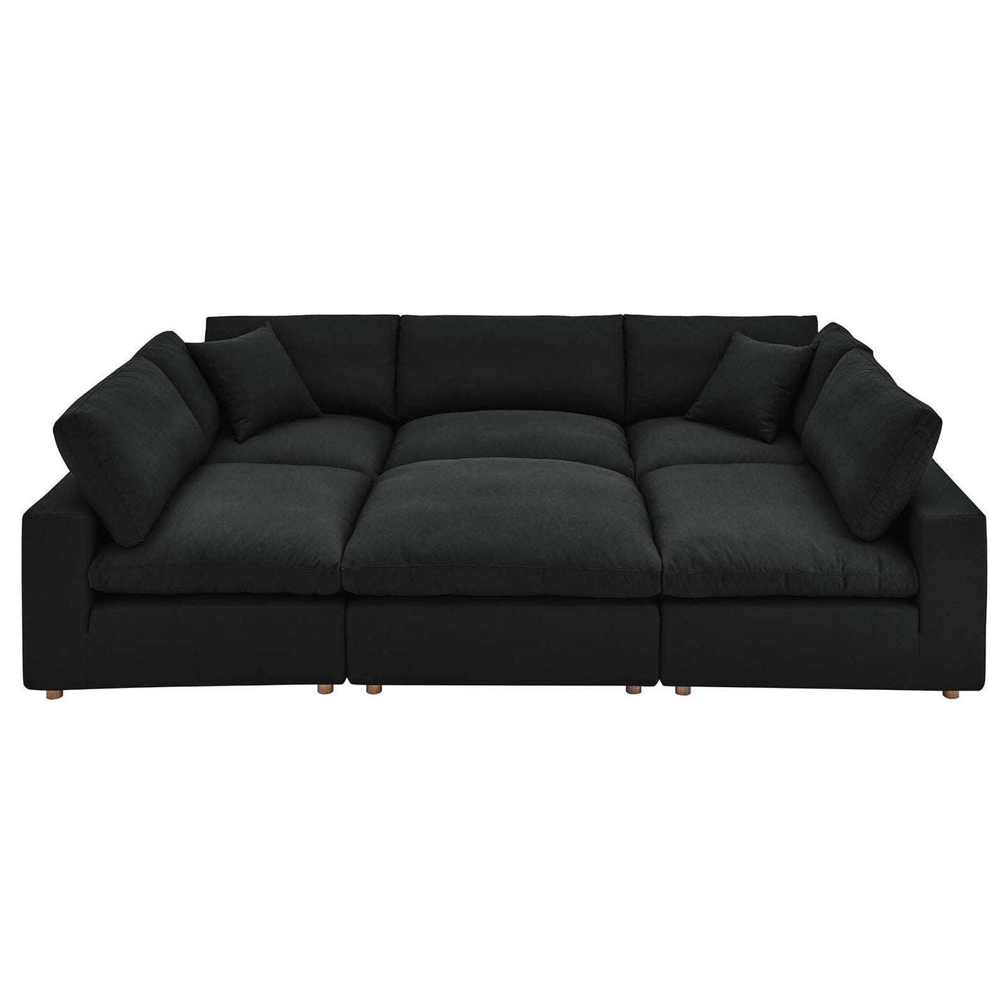 Commix Down Filled Overstuffed 6-Piece Sectional Sofa, EEI-5761 FredCo