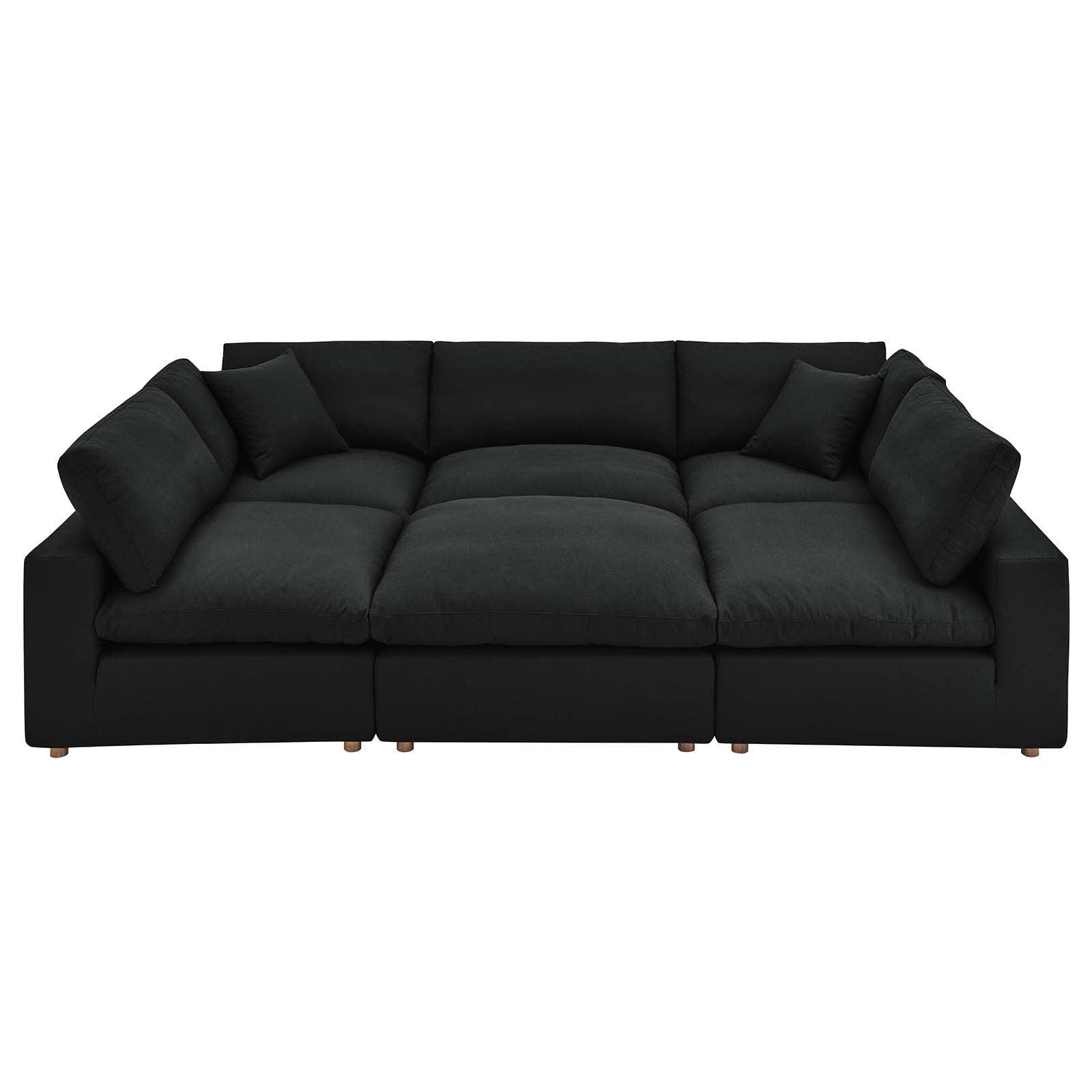 Commix Down Filled Overstuffed 6-Piece Sectional Sofa, EEI-5761 FredCo