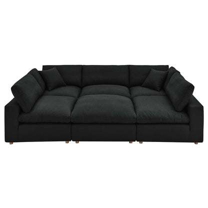 Commix Down Filled Overstuffed 6-Piece Sectional Sofa, EEI-5761 FredCo