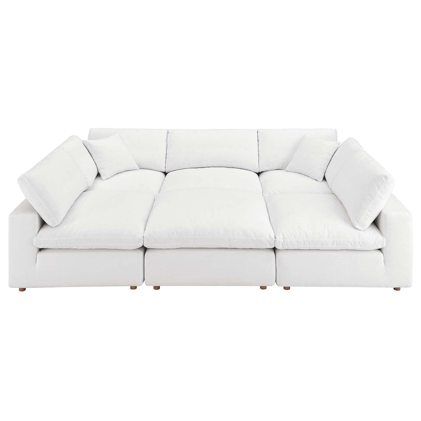 Commix Down Filled Overstuffed 6-Piece Sectional Sofa, EEI-5761 FredCo