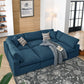 Commix Down Filled Overstuffed 6-Piece Sectional Sofa, EEI-5761 FredCo