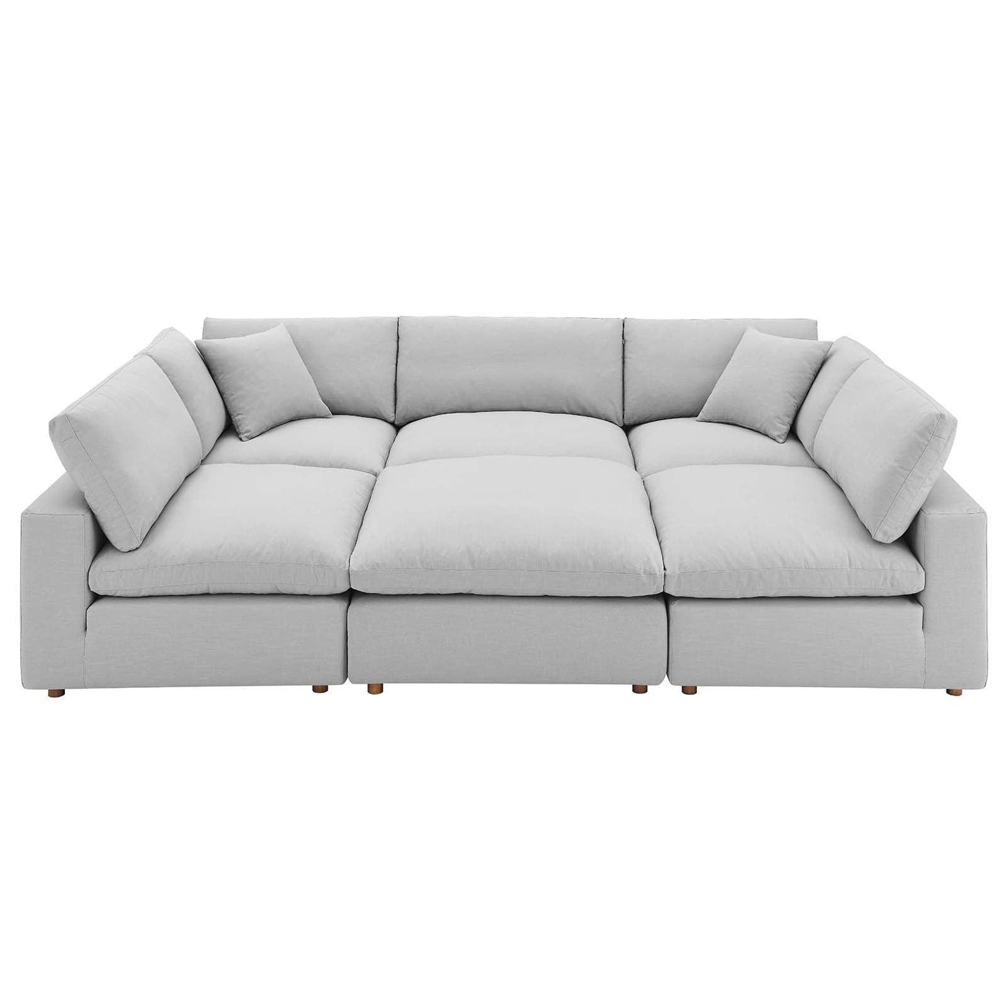 Commix Down Filled Overstuffed 6-Piece Sectional Sofa, EEI-5761 FredCo